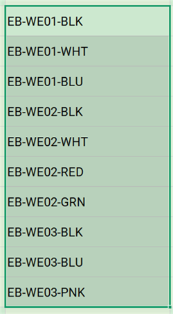 copiar dados do Excel
