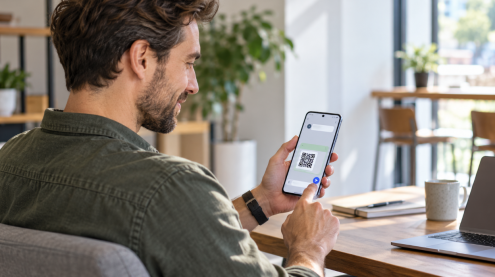 Enviar um c&oacute;digo QR via texto no Android