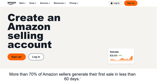 conta vendedor amazon