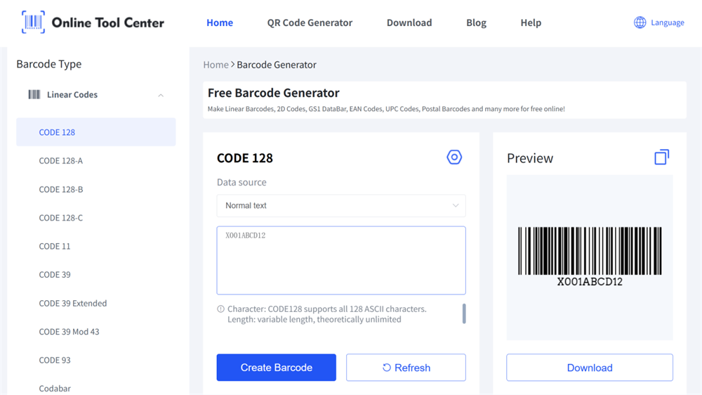 gerador de códigos de barras