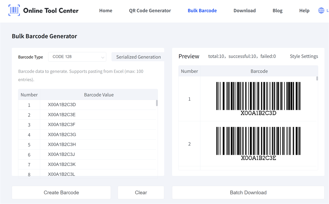 bulk fnsku barcodes códigos de barras fnsku em massa