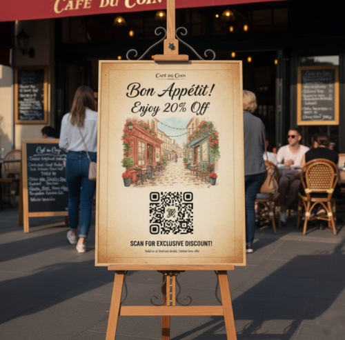 promo&ccedil;&atilde;o restaurante c&oacute;digo qr