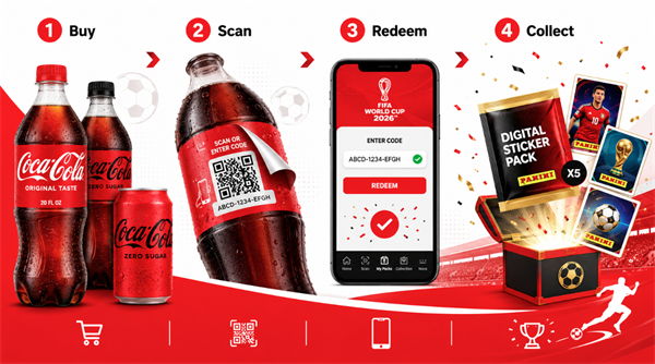 scan and redeem Coca Cola FIFA 2026 Code digitalizar e resgatar Coca Cola FIFA 2026 Código