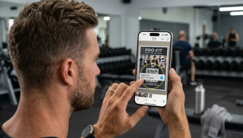 Digitalizar um c&oacute;digo QR no iPhone